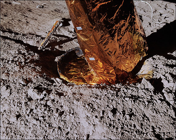 Apollo 14 Lunar Module Footpad on Moon Photo Print for Sale
