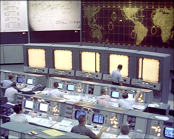 Gemini 5 Mission Control Center NASA Photo Print for Sale