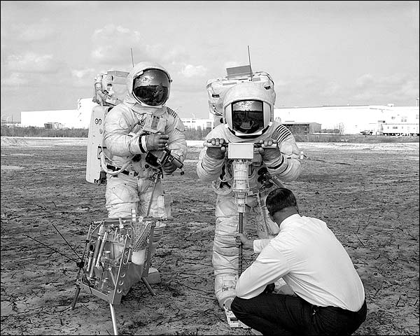 Apollo 13 Fred Haise & James Lovell Moon Photo Print for Sale