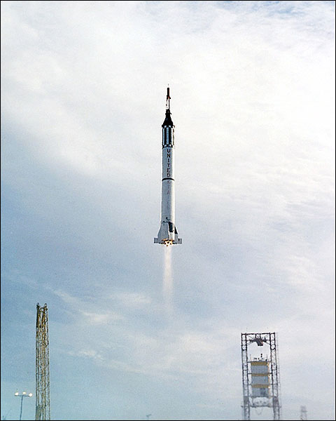 Mercury Redstone MR-4 Liberty Bell 7 Launch Photo Print for Sale