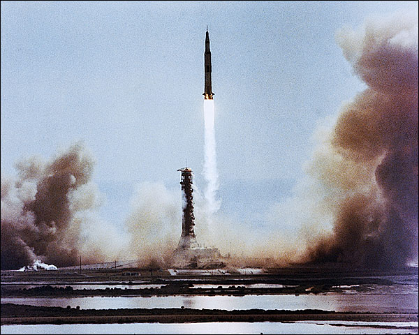 Apollo 11 Saturn V Moon Mission Liftoff Photo Print for Sale