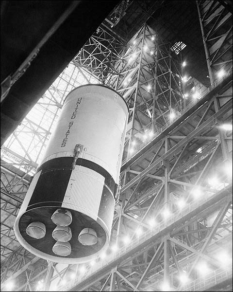 Apollo 10 Saturn V Rocket Assembly NASA Photo Print for Sale
