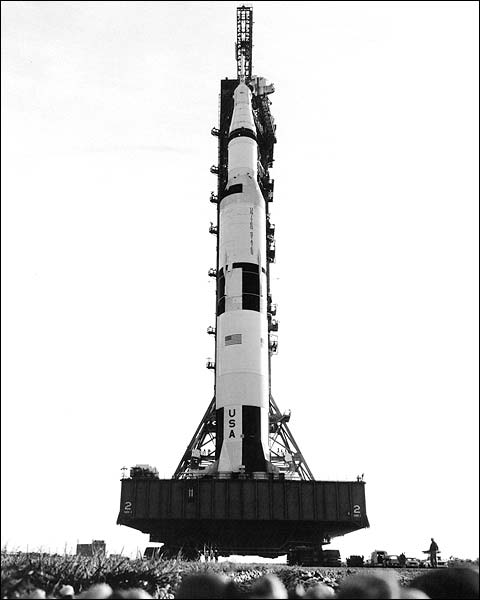 Apollo 9 Saturn V Rocket Rollout NASA Photo Print for Sale