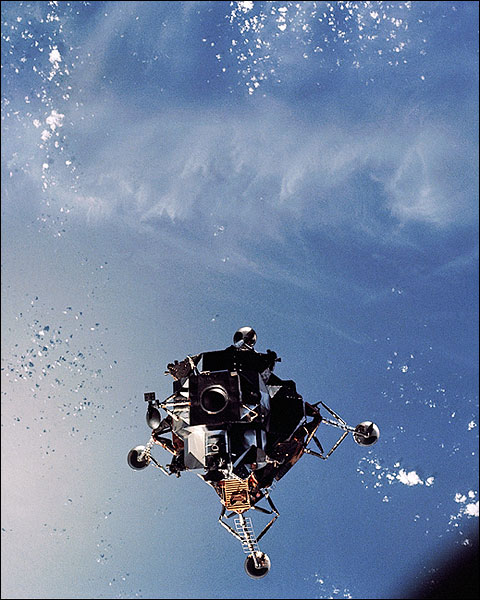Apollo 9 Lunar Module Spider Earth Orbit Photo Print for Sale