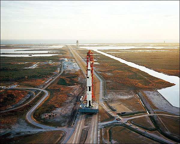 NASA Apollo 9 Spacecraft Launch Pad Rollout Photo Print for Sale