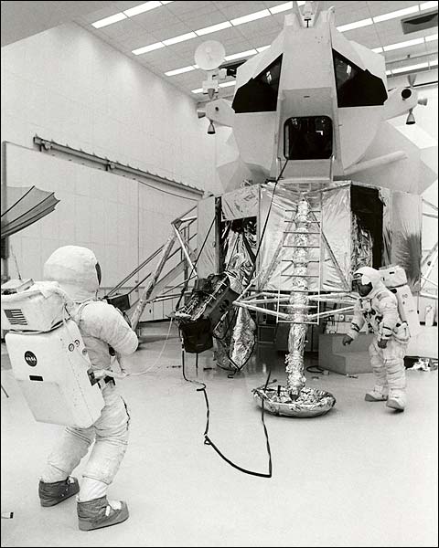 Apollo 13 James Lovell, Fred Haise Training NASA Photo Print for Sale
