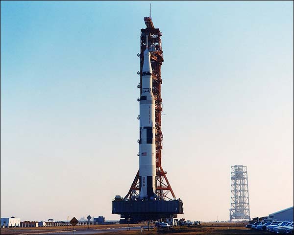 Apollo 13 Saturn V Rocket Rollout NASA Photo Print for Sale