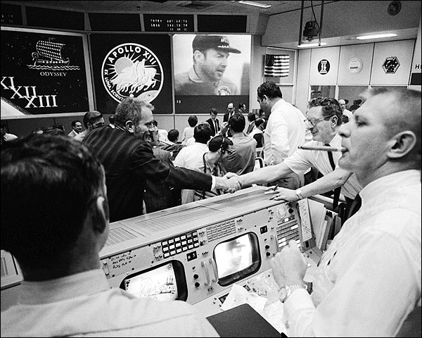 Gene Kranz & Deke Slayton Apollo 13 Celebration Photo Print for Sale