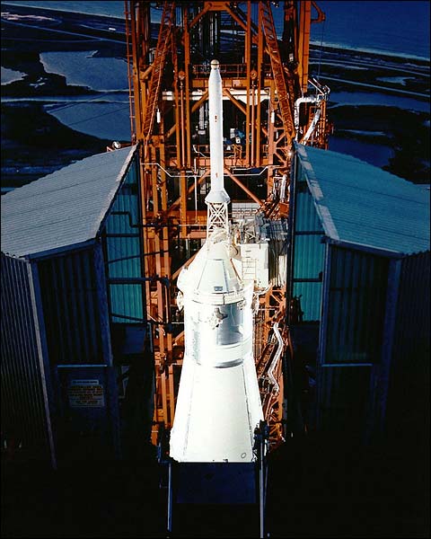 Apollo 13 CSM & Escape Tower 1970 NASA Photo Print for Sale
