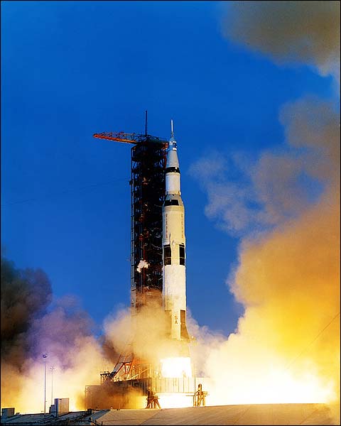 Apollo 13 Saturn V Moon Rocket Launch NASA Photo Print for Sale