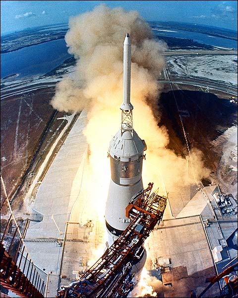 Apollo 11 Lunar Mission Rocket Launch Photo Print for Sale