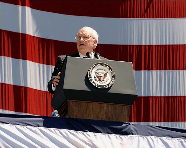 Vice President Dick Cheney Patriotic Photo Print for Sale