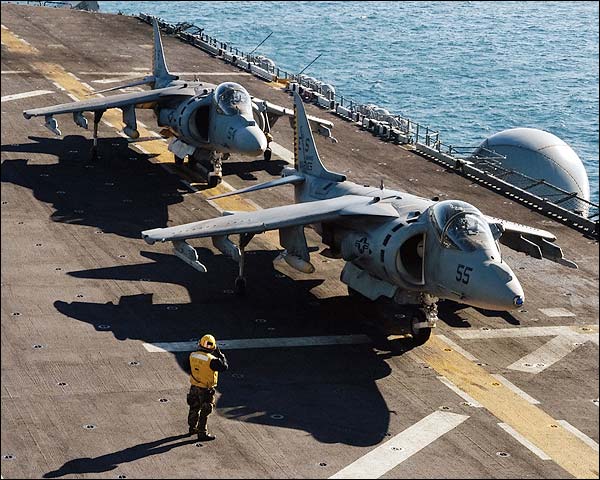 AV-8 / AV-8B Harrier Aboard USS Wasp Navy Photo Print for Sale