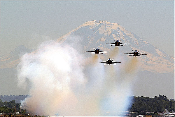 Blue Angels at Seattle Seafair Photo Print for Sale