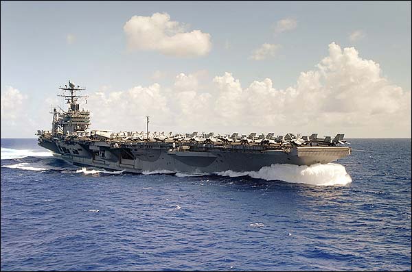 USS Abraham Lincoln (CVN 72) & Carrier Air Wing (CVW) Two Photo Print for Sale