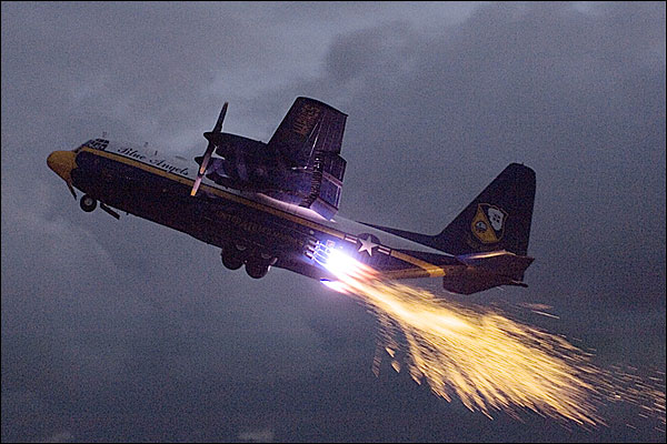 Blue Angels C-130 'Fat Albert' Jet Assisted Takeoff Photo Print for Sale