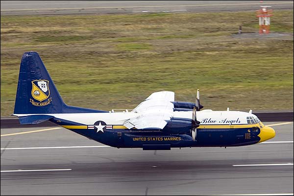 Blue Angels C-130 Hercules 'Fat Albert' Landing Photo Print for Sale