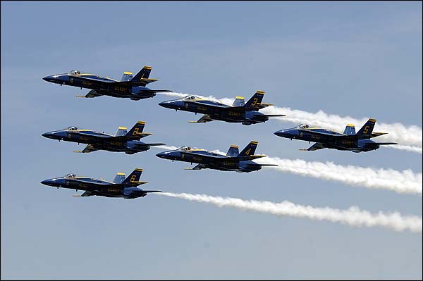 U.S. Navy Blue Angels Delta Formation Photo Print for Sale
