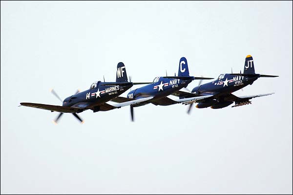 Vought F4U Corsair WWII Aircraft Formation Photo Print for Sale