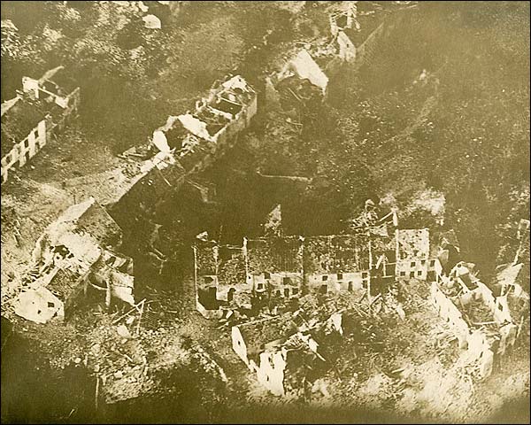 European Village Bombed in WWI Photo Print for Sale