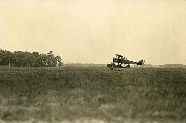 Pair of French Biplanes with Airship WWI Photo Print for Sale