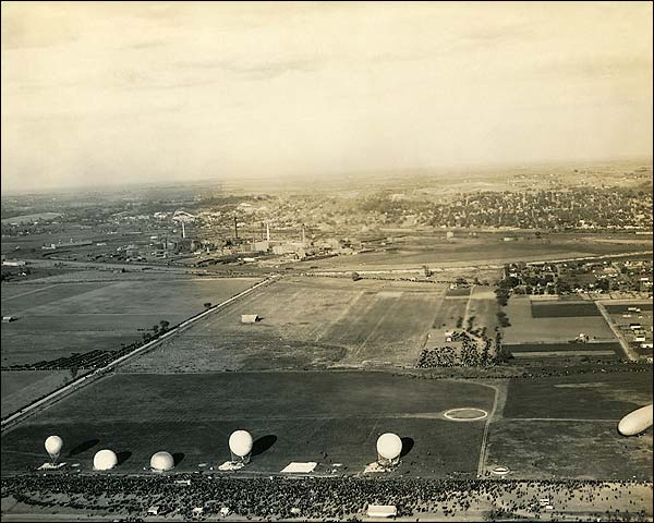 Observation Balloons at Base in France WWI Photo Print for Sale