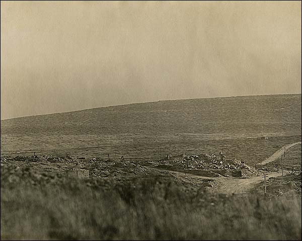 Destruction at Dead Man's Hill in France WWI Photo Print for Sale