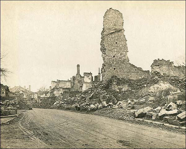 Ruins in Verdun, France WWI Photo Print for Sale