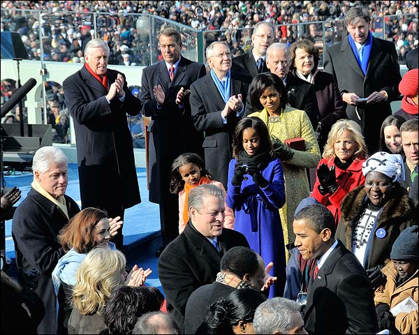 Barack Obama Arrival at Inauguration in 2009 Photo Print for Sale