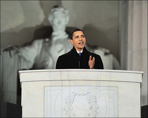 Barack Obama Lincoln Memorial Speech Photo Print for Sale