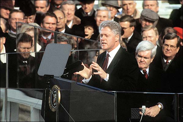 President Bill Clinton Inauguration Speech 1997 Photo Print for Sale