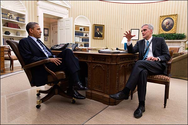 President Obama and Chief of Staff Denis McDonough  Photo Print for Sale