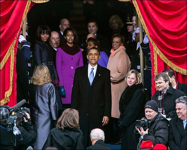 President Barack Obama at Swearing-In Ceremony 2013 Photo Print for Sale